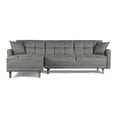 thumbnail image 2 of Sofá Cama Modular Makora de Lino Gris Claro Reversible, 2 of 9