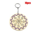 thumbnail image 2 of Billuyoard 10 piezas de llavero de estilo Rangoli, decoración variada, etiquetas de madera, artes y manualidades para mochila, bolso, monedero, Kits Artesanía Billuyoard HA012698-00, 2 of 6