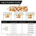 thumbnail image 3 of Fall Maple Leaves Table Runner, Thanksgiving Watercolor Plant Yellow Leafs Home Kitchen Decor, Autumn Harvest Seasonal Colorful Botanical Farmhouse Burlap Dining Decoration Party Supply 13 x 48, 3 of 6