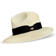 Panama Jack Premium Safari Straw Hat - Handwoven, Lightweight & Breathable, 2 5/8 Brim (Medium)