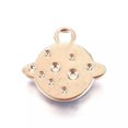thumbnail image 2 of U8MO 50pcs Zinc Alloy Enamel Rhinestone Pendants Planet Mini Charms Crafting 13x14mm, 2 of 2