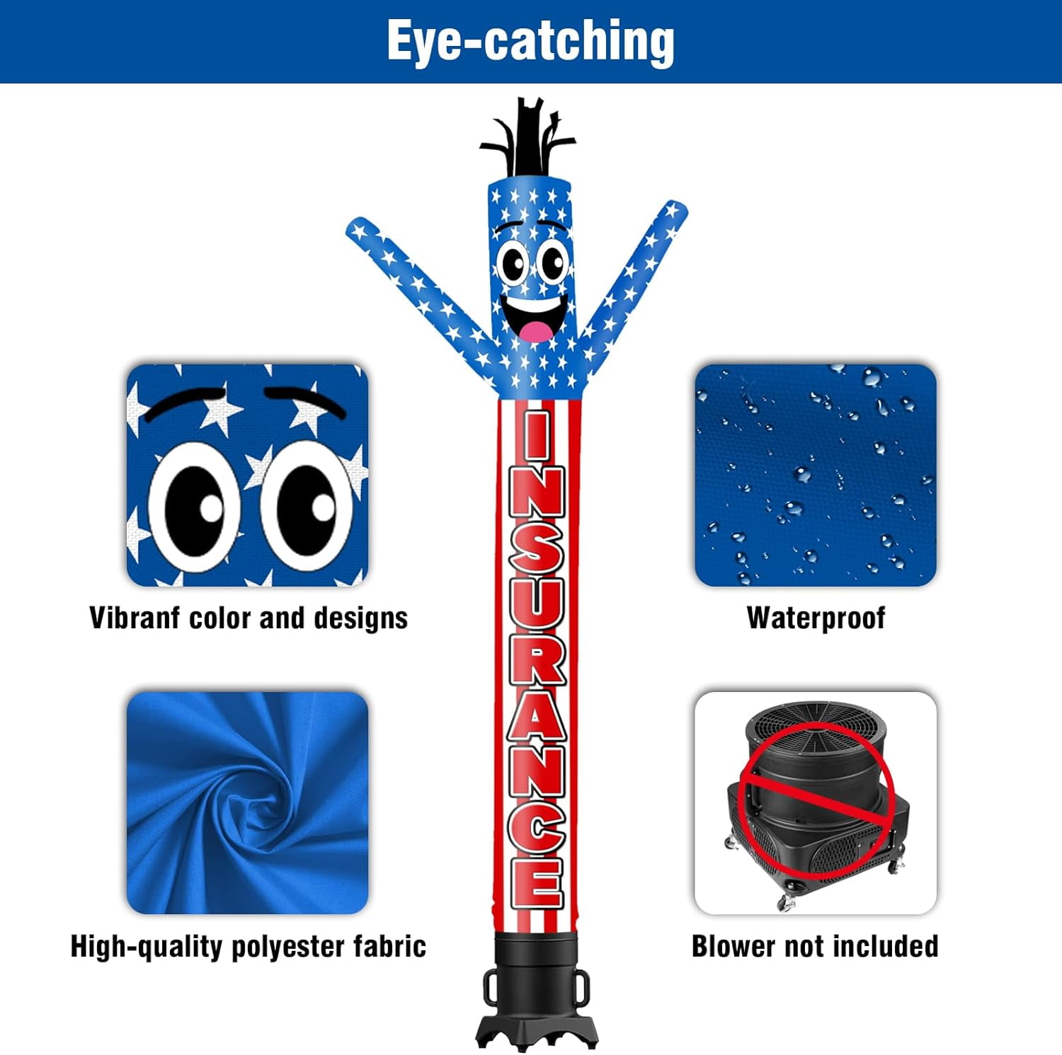 VEVOR 20 FT Inflatable Tube Man, Wacky Waving Inflatable Tube - Want It All