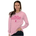 thumbnail image 3 of Breast Cancer These Are Keepers Women's Long Sleeve T Shirt Brisco Brands S, 3 of 6