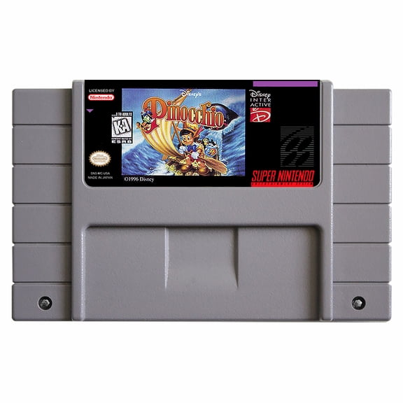 SNES Games Cartridge Pinocchio