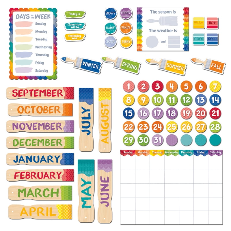 PAINTED PALETTE CALENDAR SET