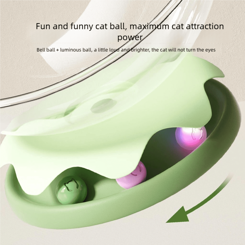 Transparent Space Capsule Cat Bed | All - Season, Play & Sleep Combo | Semi - Enclosed, for Kittens & Adult Cats | M & L Sizes