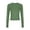 Army Green, variant on Tight Long Sleeve Shirts for Women Long Sleeve Crew Neck Top Slim Fit Milk Silk Brushed Thermal Tee Casual Loungewear Basic Undershirt Solid Color