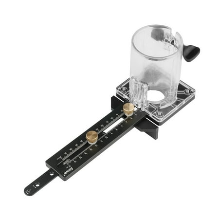 

GanWei Aluminium Alloy Woodworking Electric Trimming Machine Circle Cutting Jig Wood Router Milling Circle Slotting Base Straight Line Backer Set 2 Position Ways for 65mm Diameter Trimmer