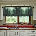 thumbnail image 3 of Yayeee Kitchen Curtains Set of 2 Light Filtering 57"x24" Over Sink Window Panels, Green Forest, 3 of 7