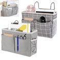 thumbnail image 1 of Clutter Sorting Storage Bag, Multifunctional Organizer with Pockets for Bedside, Living Room, Dormitory (2 Pieces), 1 of 6