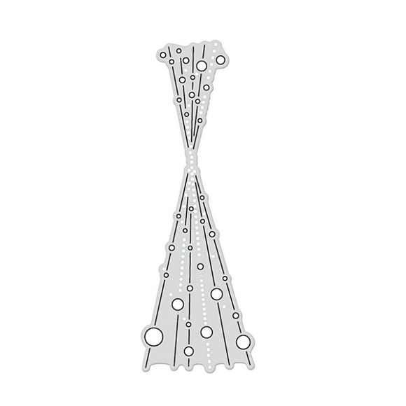 Diy Metal Cutting Dies,Christmas Spotty Line Hearts Cuts,Metal Scrapbooking Stencils for Card Making,Embossing Template Mould