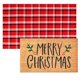 thumbnail image 1 of Juego de alfombras Duraaamo Christmas Door, 40 x 70 cm, alfombra a cuadros, 60 x 90 cm, 1 of 6