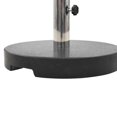 thumbnail image 4 of vidaXL 44lb Round Umbrella Base with Handles, Granite Plate, Stainless Steel Pipe, Ø15.7"x14" Black, 4 of 5