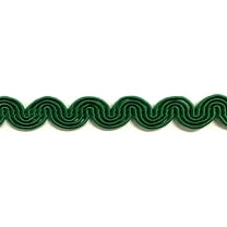 1/2" Large Scroll Braid Gimp Trimming - 12 Yards! - Color: Kelly Green