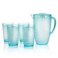 thumbnail image 2 of GBS Malone 5 Piece Plastic Pitcher and Tumbler Set in Light Blue, 2 of 3