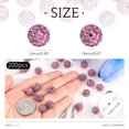 thumbnail image 2 of Perads TINKRSTUFF, 200 unidades, diamantes de imitación de 1 cm, color morado claro, 2 of 6