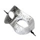 thumbnail image 5 of Máscara de luchador griego romano para adultos, ideal para bailes de disfraces, bailes de máscaras y Halloween (plateada)., 5 of 5