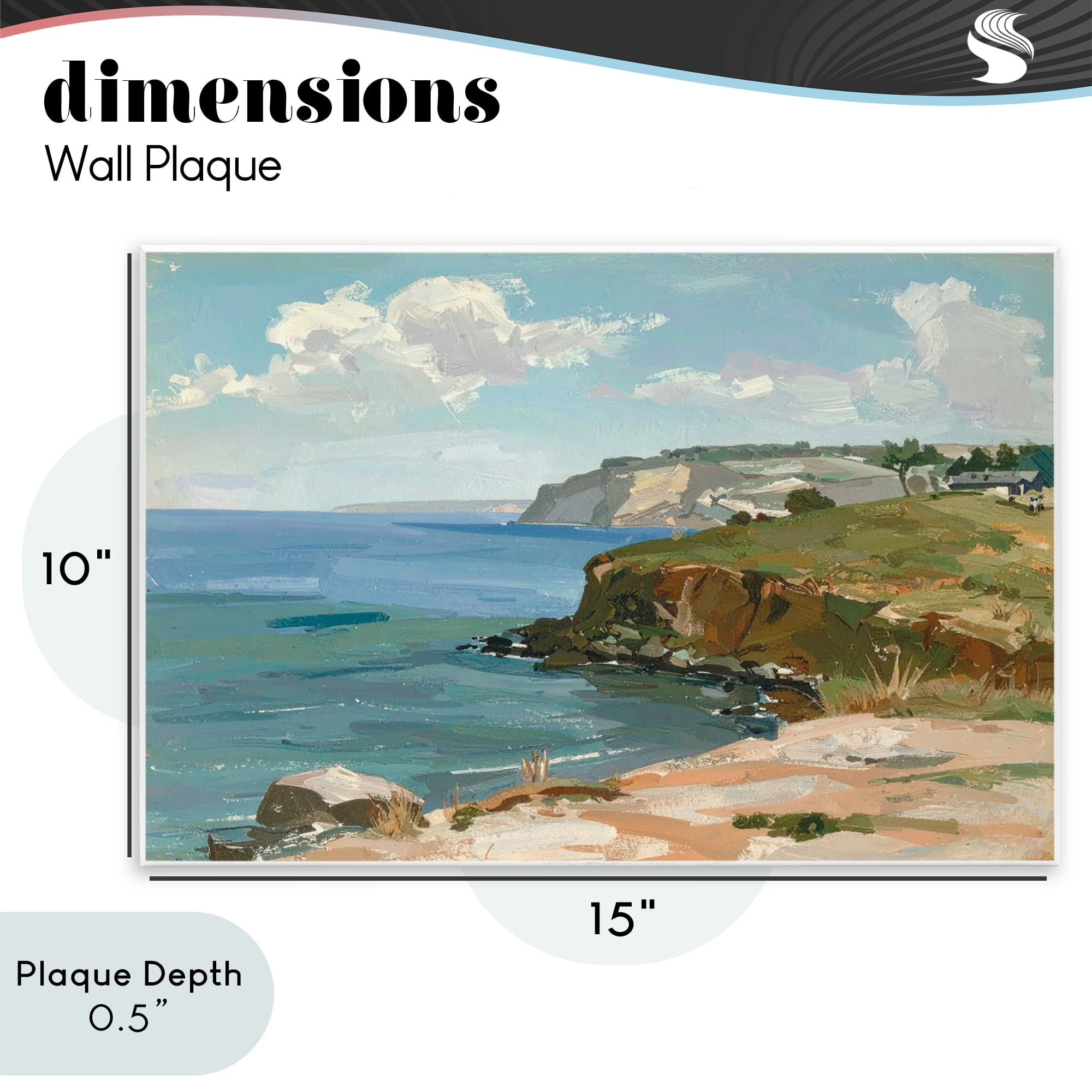 Stupell Industries Along The Shore Scenery Wall Plaque Art, design by Alonza Saunders