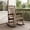 Brown, variant on Oversized HDPE Outdoor Rocking Chair, All-Weather High Back Porch Rocker, 1-Pack, Dark Green