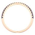 thumbnail image 3 of Statement Engagement Ring for Women - 0.245ct Simulated Tanzanite in 14K Rose Gold Promise Ring, 3 of 6
