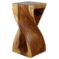 thumbnail image 2 of Strata Furniture 23x12" Traditional Wood Twist Stool/End Table in Walnut, 2 of 7