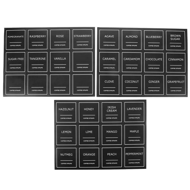 Organisateurs Essentiels de Station de Café en PVC Réutilisables Lot de 36