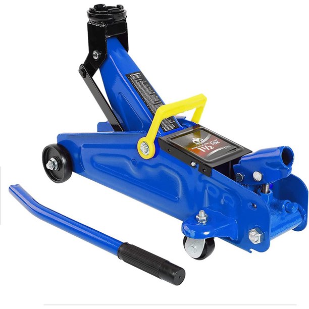 Hydraulic floor jack 1.5 tons 3,300 pounds car lift portable trolley