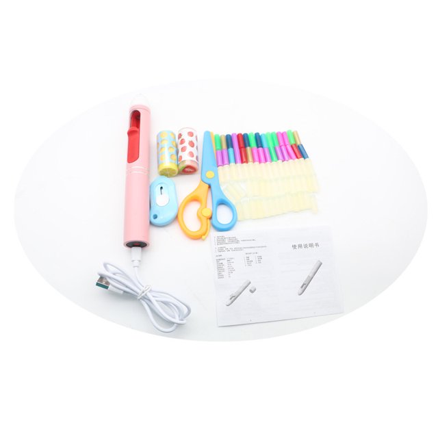 Kit de pistola de pegamento caliente recargable con barras de pegamento cortas y mini bolígrafo de pegamento caliente inalámbrico ZefeiWu 8390614037809
