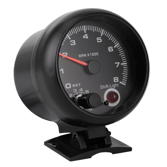 Car Rpm Gauge 95mm Tachometer 3.75in 12V Car Tachometer 0-8000RPM Pointer Tacho Gauge Meter With Adjustable Light