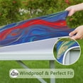 thumbnail image 6 of Blue Red Gold Marble Pattern Square Fitted Tablecloth with Elastic Edge,Square Table Cover,Washable Elastic Table Cover for Home Kitchen Party Decor 36"x36", 6 of 6