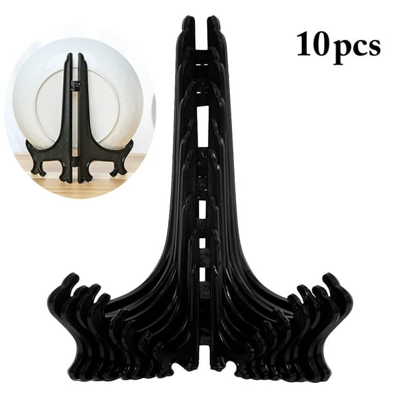 Coofit Plate Holders Sturdy Plastic Plate Stand Plate Display Holder for Home Decor