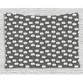 thumbnail image 1 of Kids Girls Tapestry, Cartoon Style Upside Down Smiling Tribal Native Cats with Little Hearts, Wall Hanging for Bedroom Living Room Dorm Decor, 80W X 60L Inches, Grey and Ivory, by Ambesonne, 1 of 2