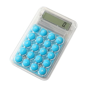 PEONAVET Calculatrice solaire Calculatrices standard de base Mini Calculatrice numérique de bureau avec 8-Digit LCD Affichage. Calculatrice Taille de poche pour l'école à domicile pour
