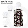 thumbnail image 3 of Xecao PUG print basketball shirt for both men and women, a unisex basketball jersey perfect for theme parties-Small, 3 of 6
