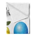 thumbnail image 2 of Fitness Soft Flannel Fleece Throw Blanket, Realistic Vivid Workout Items Burning Calories Weight Loss Athletic Motivation, Cozy Plush for Indoor and Outdoor Use, 50" x 70", Multicolor, by Ambesonne, 2 of 5