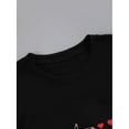 thumbnail image 3 of Women's Regular Fit Heart Graphic Round Neck Short Sleeve T-Shirt Tee For Adult, Men, Women, Teen, Teenager, Adolescent, Youth, 3 of 6