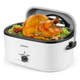 thumbnail image 1 of Costway 22QT Electric Roaster Oven with Visible & Self-Basting Lid, Removable Pan & Rack White, 1 of 9