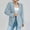Blue, variant on Womens Casual Long Sleeve Fashion Suit Jacket Open Front Lapel Collar Cardigan Short Woman Coat Women S Coats And Jackets Ski Jacket Women Softball Winter Coat Lapel Wool Coat Women Crop Jackets for