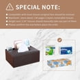 thumbnail image 5 of Tissue Box Cover Leather Retro Rectangular Multifunctional Remote Control Stationery Napkin Holder, Modern Facial Tissue Pumping Paper Dispenser, 5 of 5