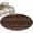 Brown, variant on Rustic Botanical Round Area Rug 8Ft Washable Large Circle Rugs for Living Room Dorm, Japanese Herb on Navy Blue Simple Art Non-Slip Carpet Floor Mats Indoor Outdoor Carpet Runner Aesthetic Home Decor