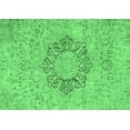 thumbnail image 1 of Ahgly Company Indoor Rectangle Abstract Emerald Green Modern Area Rugs, 2' x 4', 1 of 4