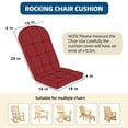 thumbnail image 3 of Surpdew Rocking Chair Cushions Outdoor Patio Chair Cushions Waterproof for Outdoor Furniture Thick Tufted Wicker Chair Cushion with Back Indoor Outdoor Wicker Chair Cushions for Home Office, 3 of 7