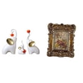 thumbnail image 1 of Esculturas Familiares De Elefantes Talladas A Mano, Estatuas Florales De Animales, Decoraciones Antiguas De Escritorio, Portafotos, Figuras De Mesa Para Montar En La Pared, Para Escritorio,, 1 of 8
