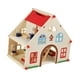 thumbnail image 1 of Casa de muñecas de madera, casa de juegos de simulación, modelo de 2 pisos, decoración, casa de muñecas, kit de casa de muñecas para edades de 3, 4,, 1 of 9