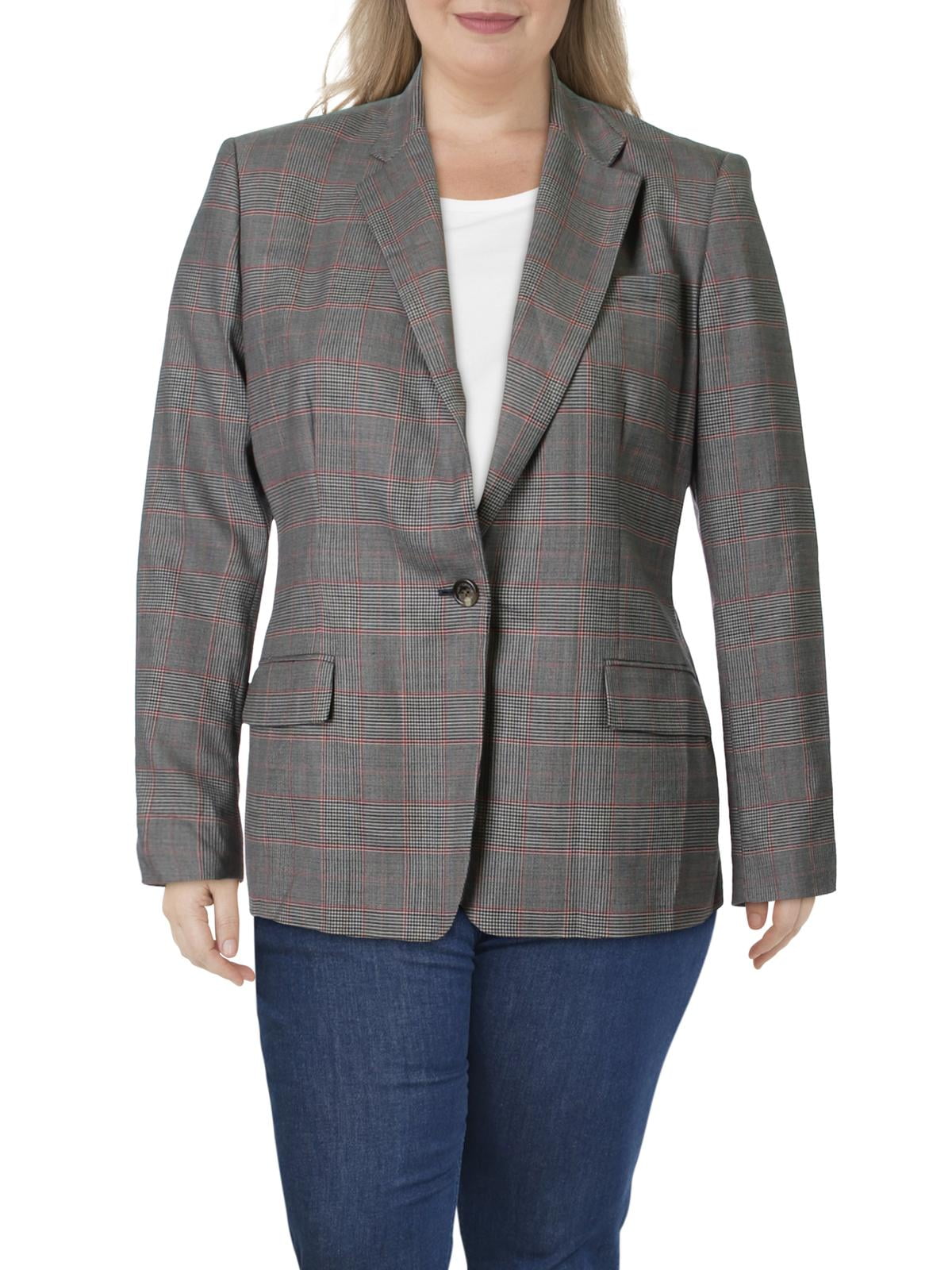 ralph lauren women's plaid suit