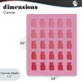 thumbnail image 4 of Stupell Industries Eclectic Sweet Pink Gummy Bears Canvas Art, 24 x 30, by LISH Creative, 4 of 8