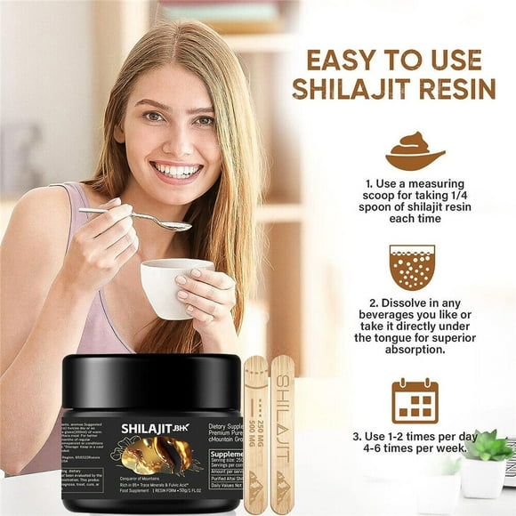 Pure 100%Himalayan Shilajit, Soft Resin, Organic, Extremely Potent, Fulvic Acid 50g