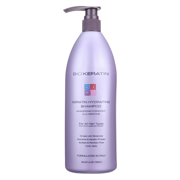 Bio Keratin Hydrating Shampoo, 33.8 Fl Oz, 1000ml