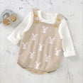 thumbnail image 5 of UACY Baby Girl Boy Knit Easter Bunny Romper Sleeveless Bodysuit Jumpsuit My 1st Easter Outfit Cute Spring Clothes, 5 of 6