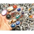 thumbnail image 3 of Kirti Impex 30 Pcs Lot Of Silver Plated handmade rings with Natural Crystals for women Statement rings Bridesmaid gift Holiday Gift Rings, 3 of 12